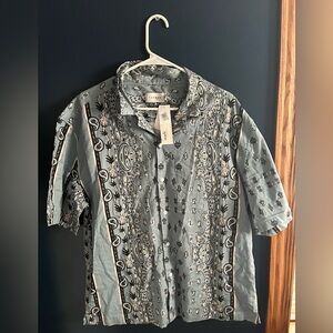 Topman Dragon Button Up Shirt